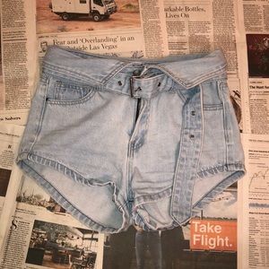 Vici Dolls foldover waist belted short